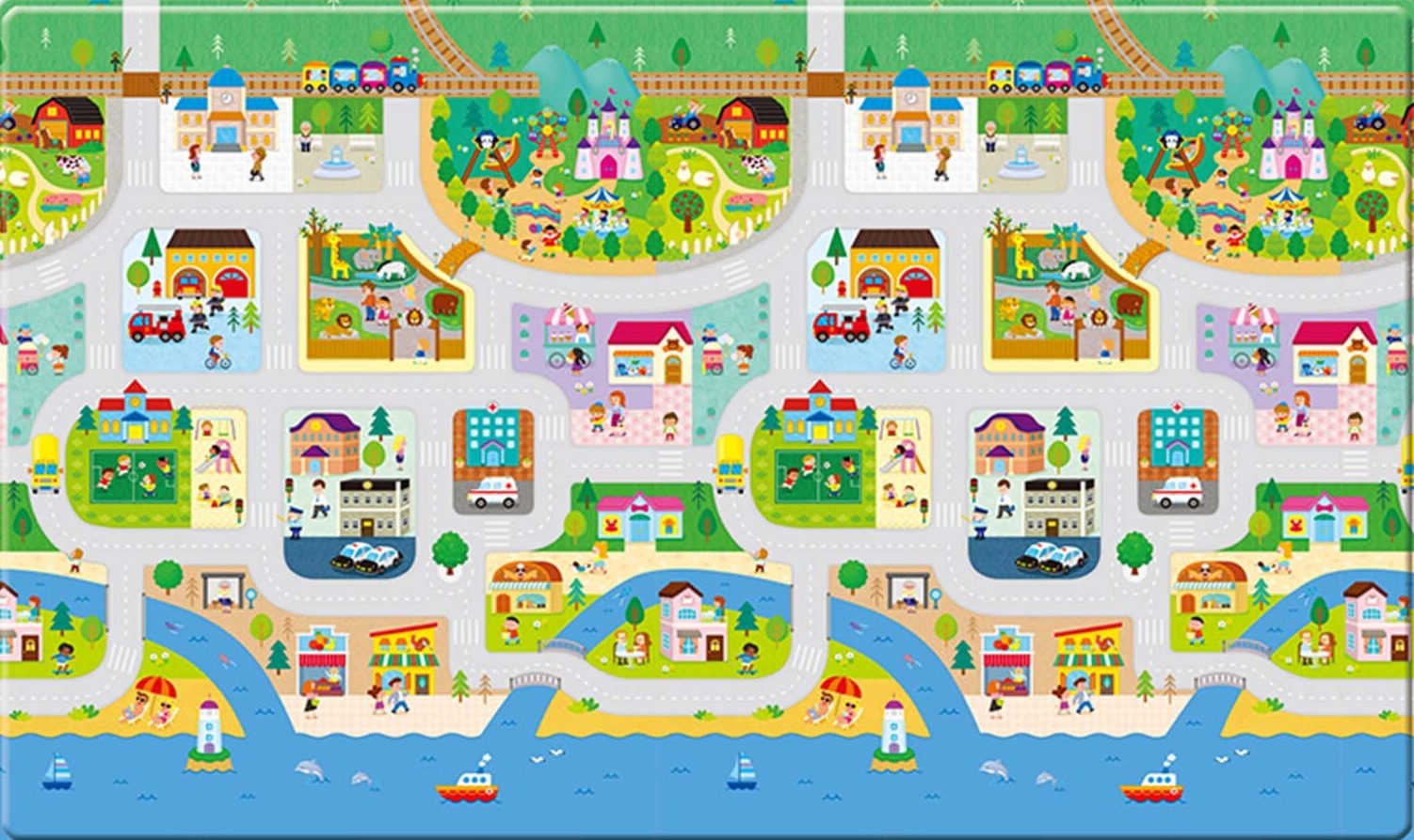 City to Country Reversible Jumbo Mat – Playgro International