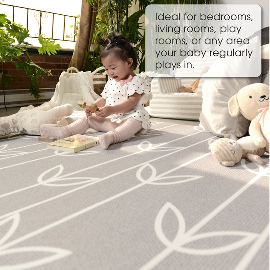 Baby Care Playmat Sea Petals Grey Medium Dwinguler Canada